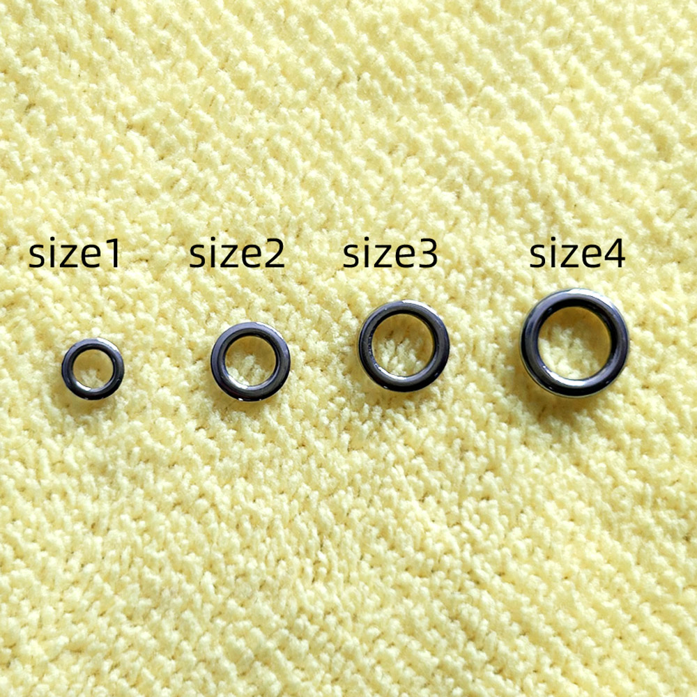 Fishing Equipment Cheap - DNDYUJU 50 stücke Angeln Solide Ring
