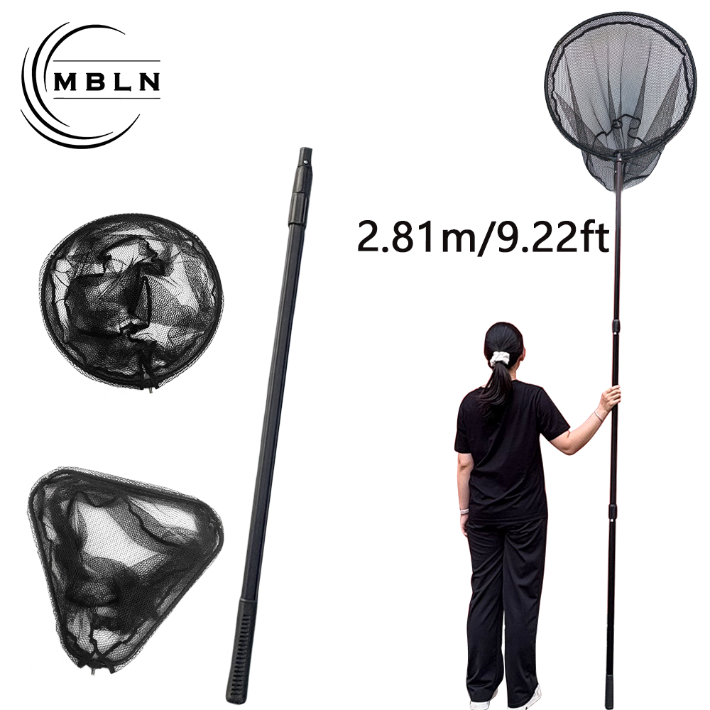 Fishing Equipment Brands - MBLN Marken-Fischernetz, 2,8 m, extra lang,