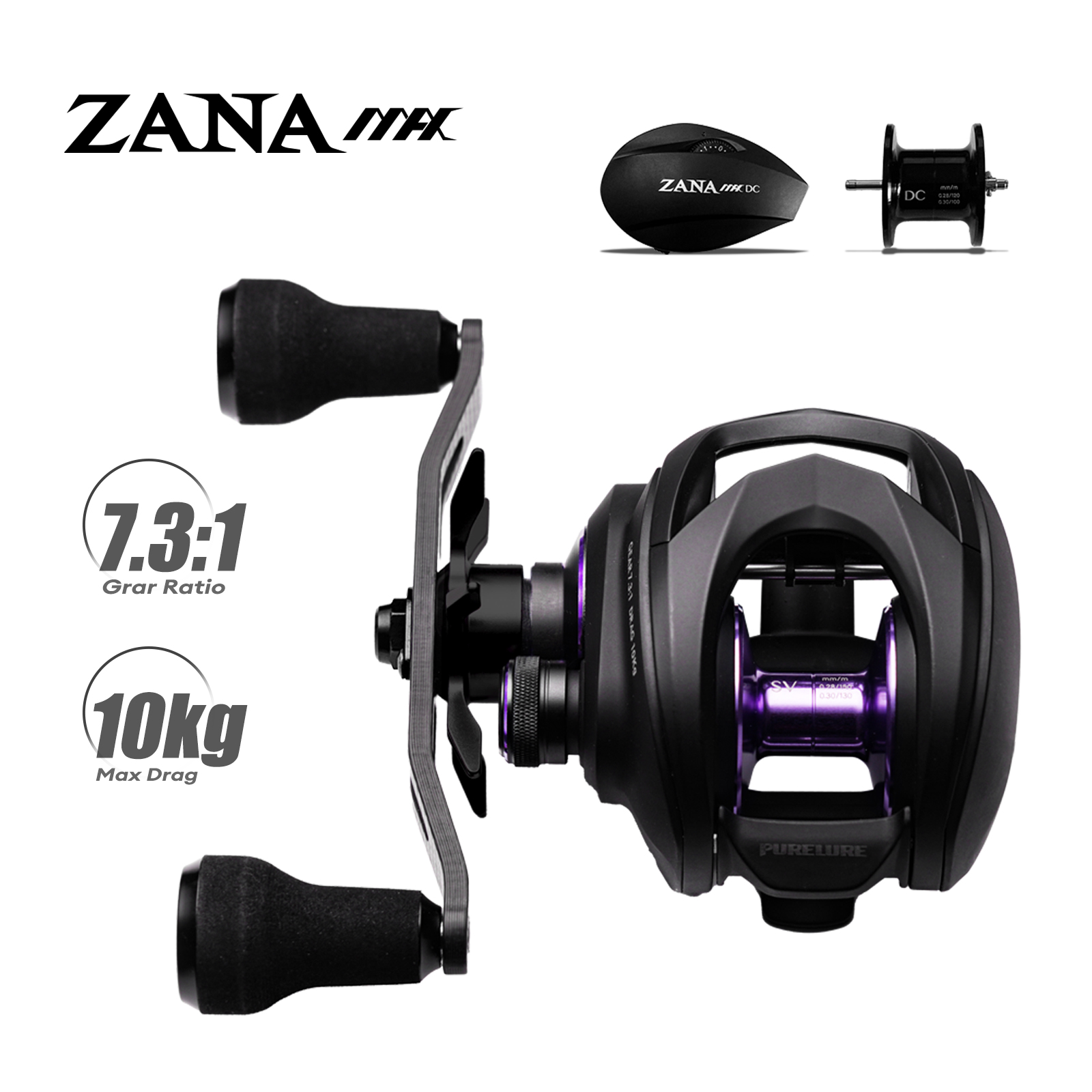 Abu Garcia Reel Max - PURELURE ZANA MAX 10KG SV+DC Dual-Modus