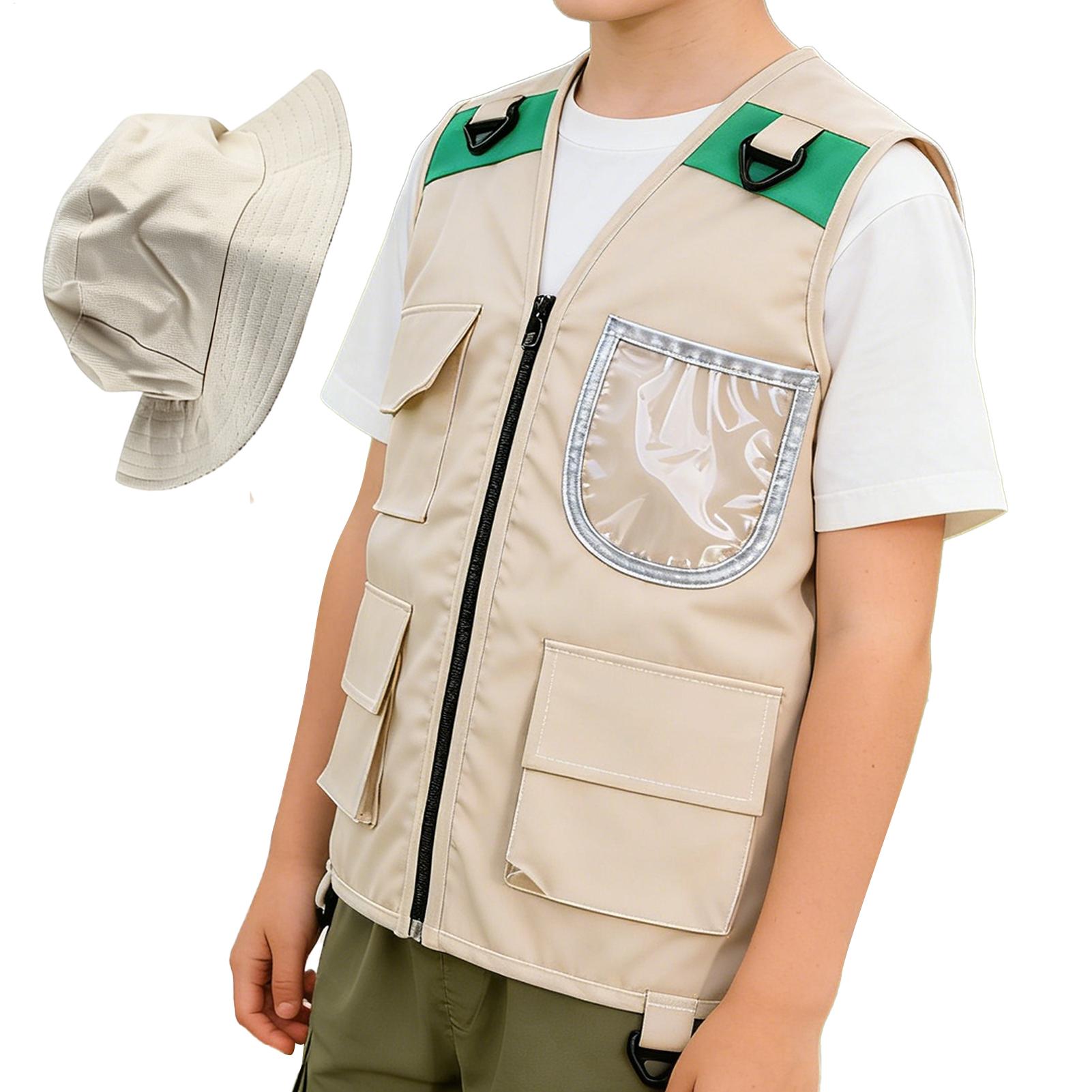 Fishing Equipment To Sell - 1 Stück Bestseller Kinder-Outdoor-Entdeckerweste mit Hut,