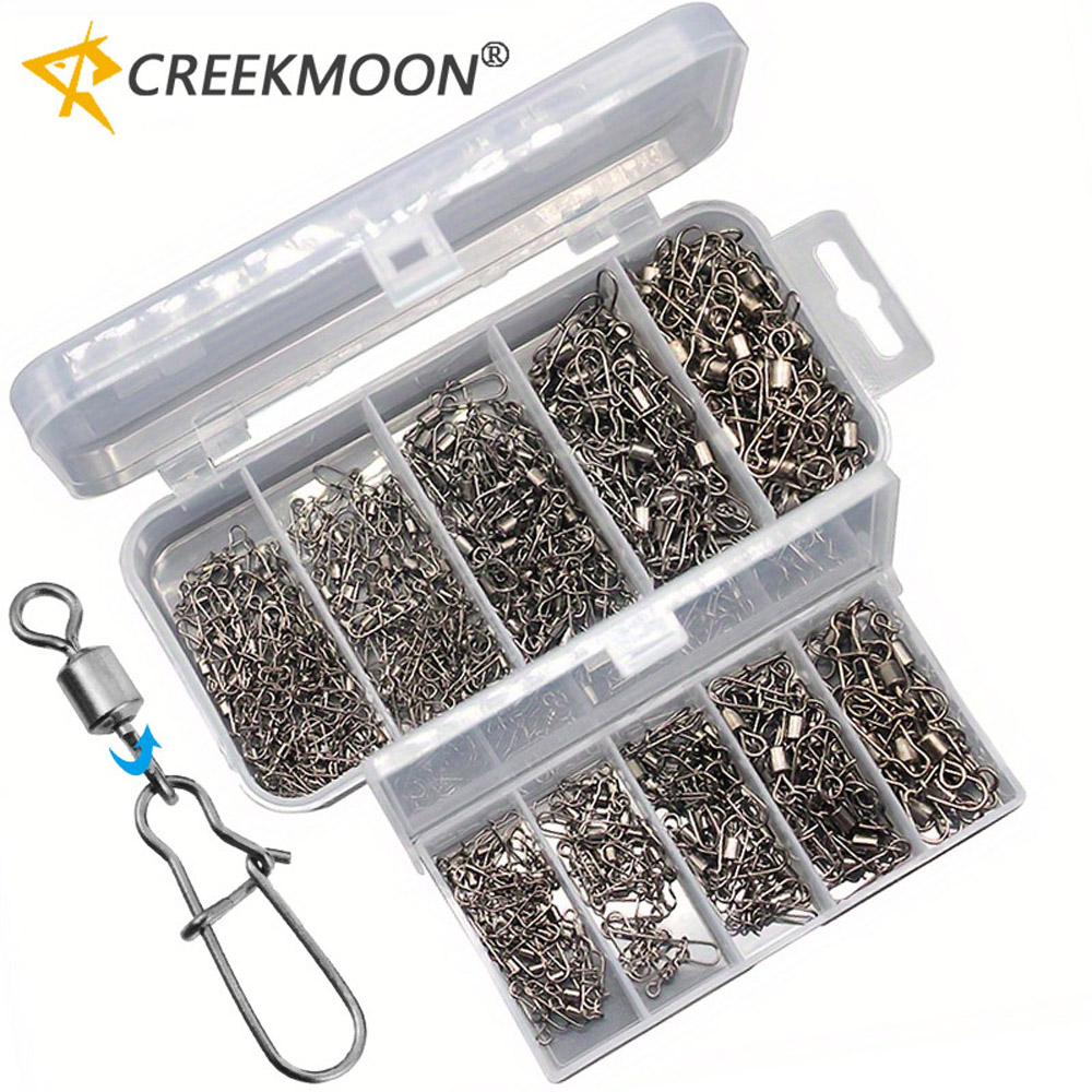 Fishing Equipment Cheap - 95/210-teiliges Set Angelzubehör-Kit 2-10 # Edelstahl-Drehwirbel