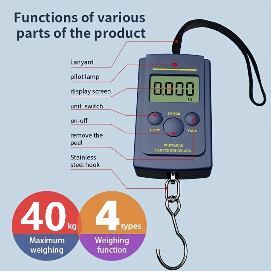 Fishing Equipment Carp - 40 kg Multifunktionale Mini Elektronische Digitale