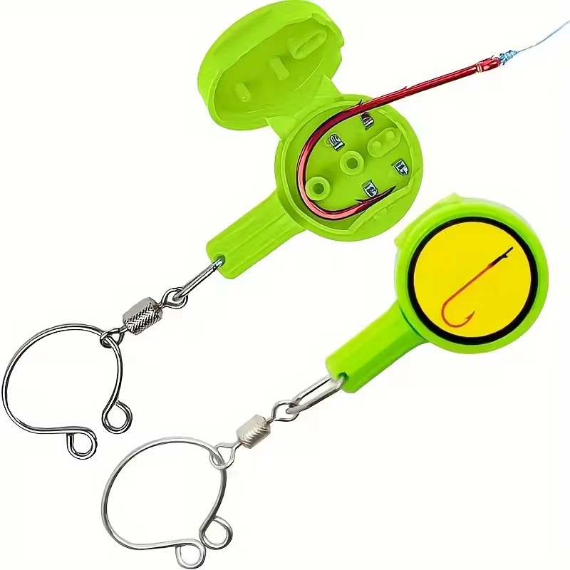 Ice Fishing Tip Up - 2 Stück Angel-Gadgets: Knotenwerkzeug, Outdoor-Angelzubehör, Werkzeuge