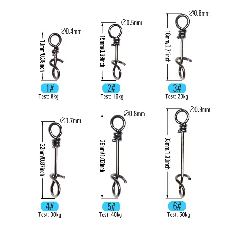 50 Stück 10mm ~ 33mm Edelstahl – Fishing Equipment Cheap Bewertung und Preis