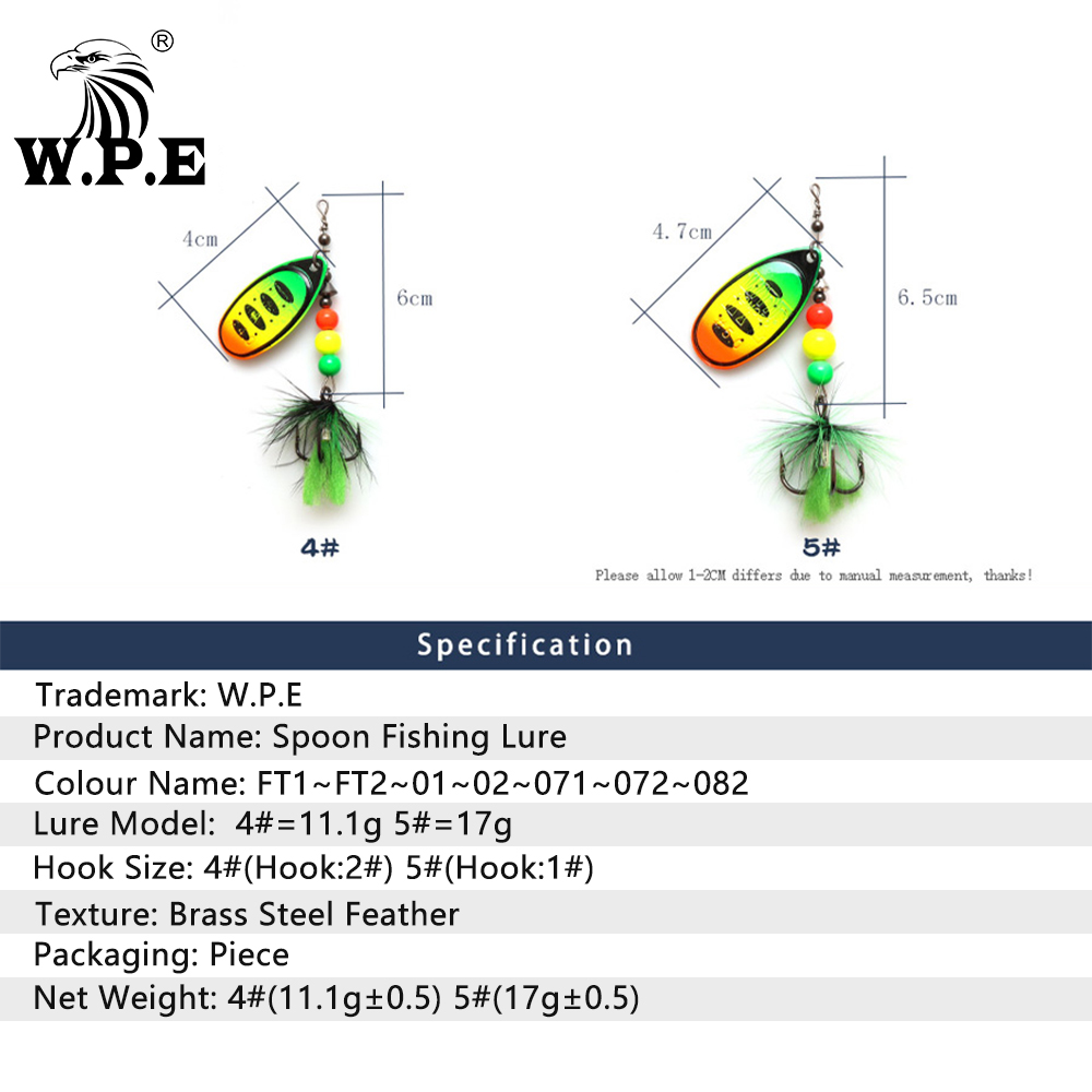 W.P.E Marke NEUE Löffel Locken – Fishing Equipment Brands Bewertung und Preis