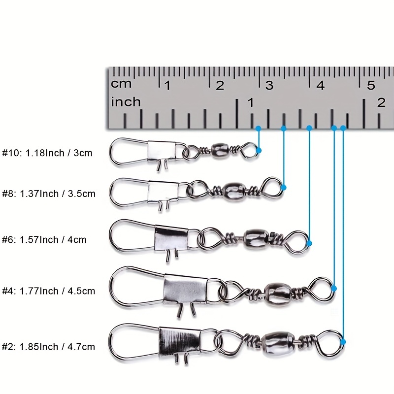 50/200 Stück Barrel-Snap-Wirbe – Ice Fishing Tip Up Bewertung und Preis